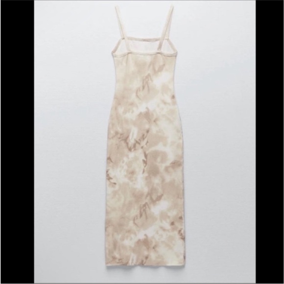 ZARA Tie-Dyed Ribbed MIDI Dress — Small - Picture 3 of 8